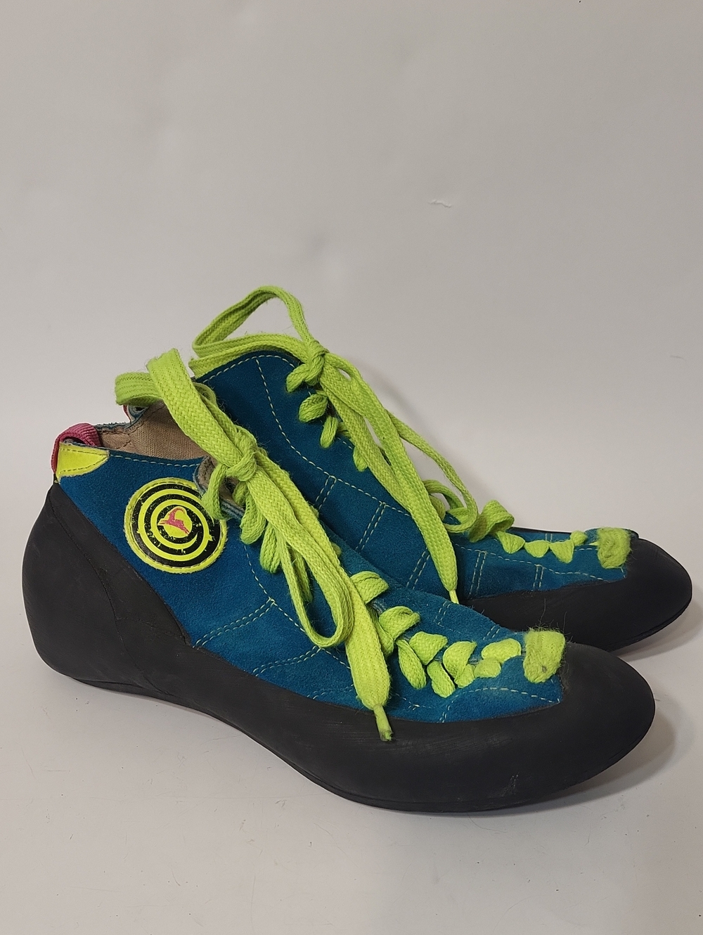 Boreal Ballet Rock Climbing Shoes Teal Blue Green Suede